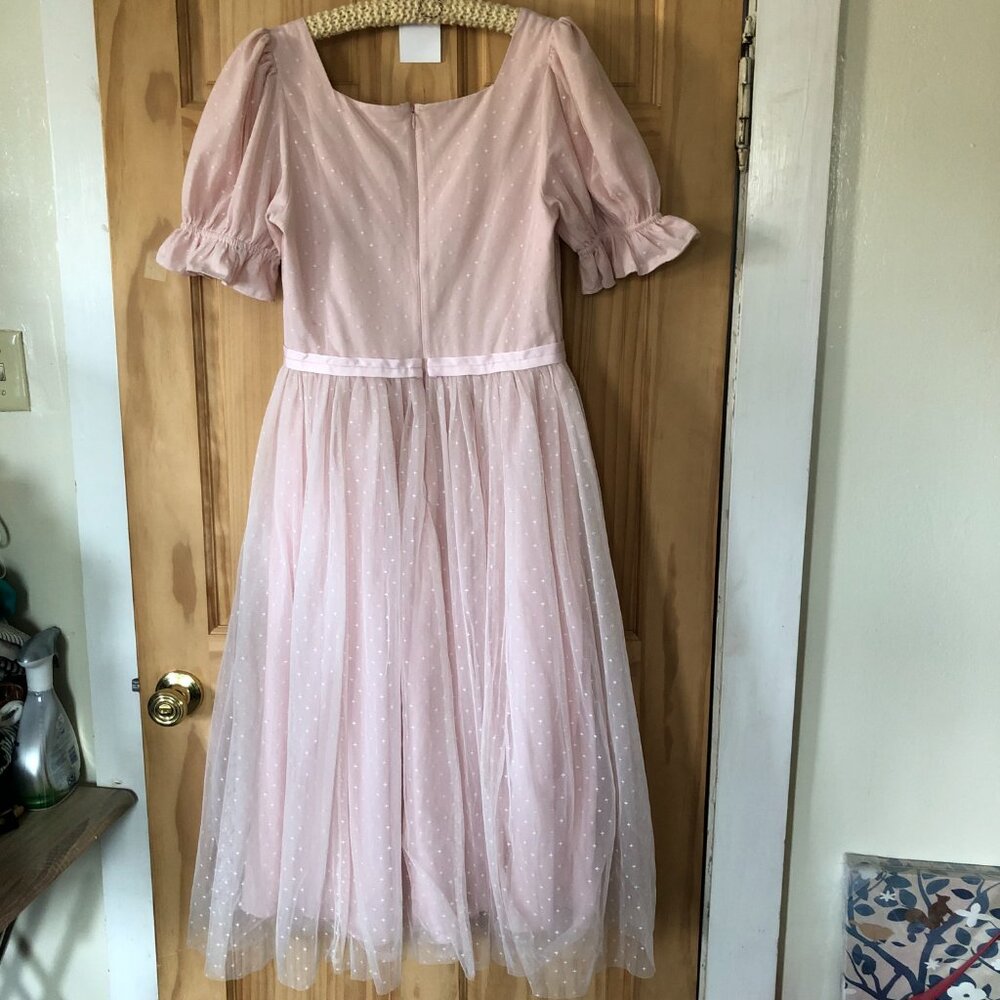 NWT Ivy City Co Ballerina Tulle Midi Dress in Pink - Sz L - Picture 9 of 13